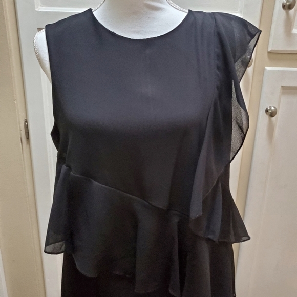 GLAMOUR by Gabriella Sky Women's Tiered Embellished Ruffle Dress - Picture 9 of 12